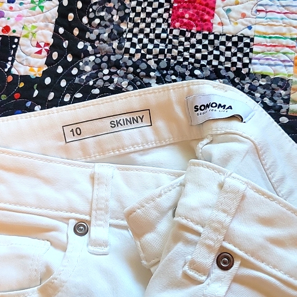 Sonoma Skinny jeans white size 10